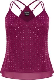 City Chic Studded Strappy Tank