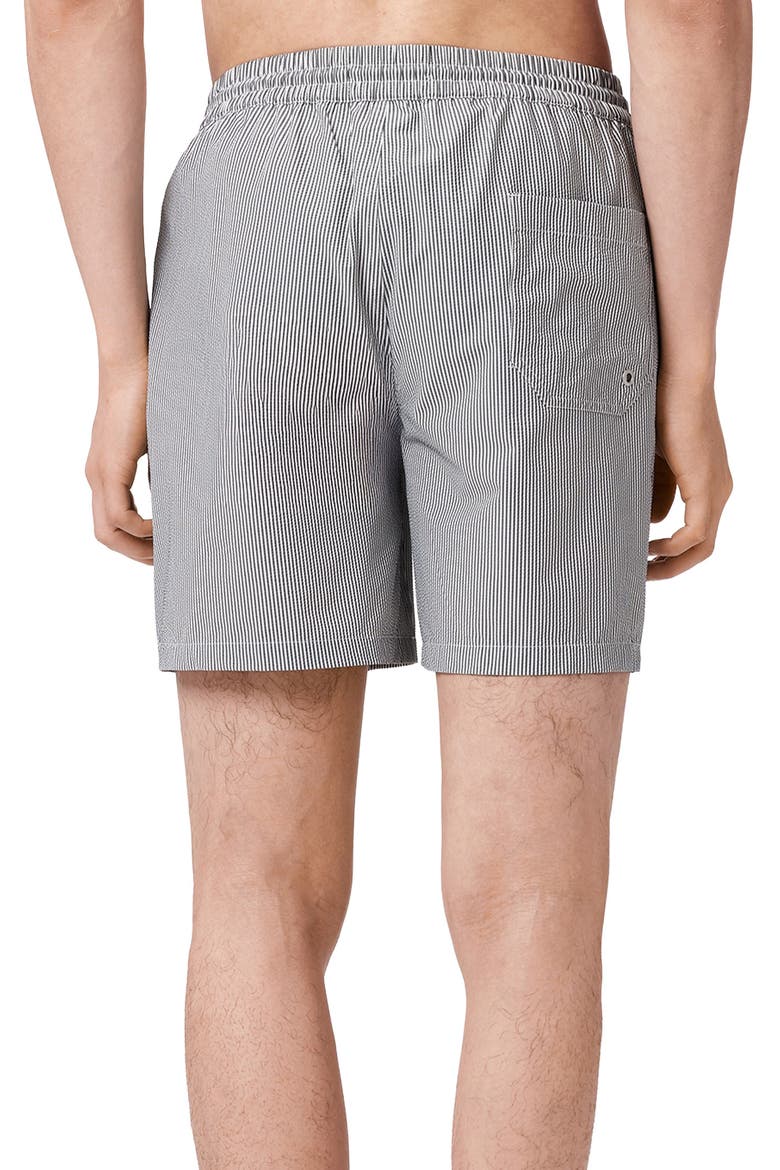 Ciper Stripe Swim Trunks, Alternate, color, CHALK WHITE/ BLUE