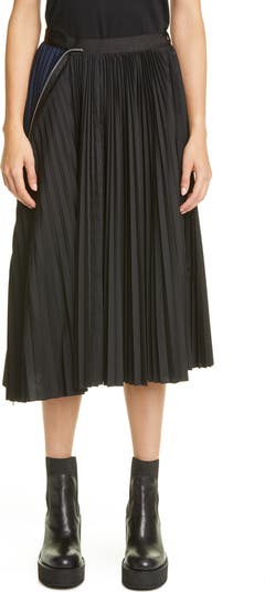 スカート sacai SS25 Pleated denim skirt (2507829 499) sacai | Pleated Denim Midi Skirt – Kirna Zabête