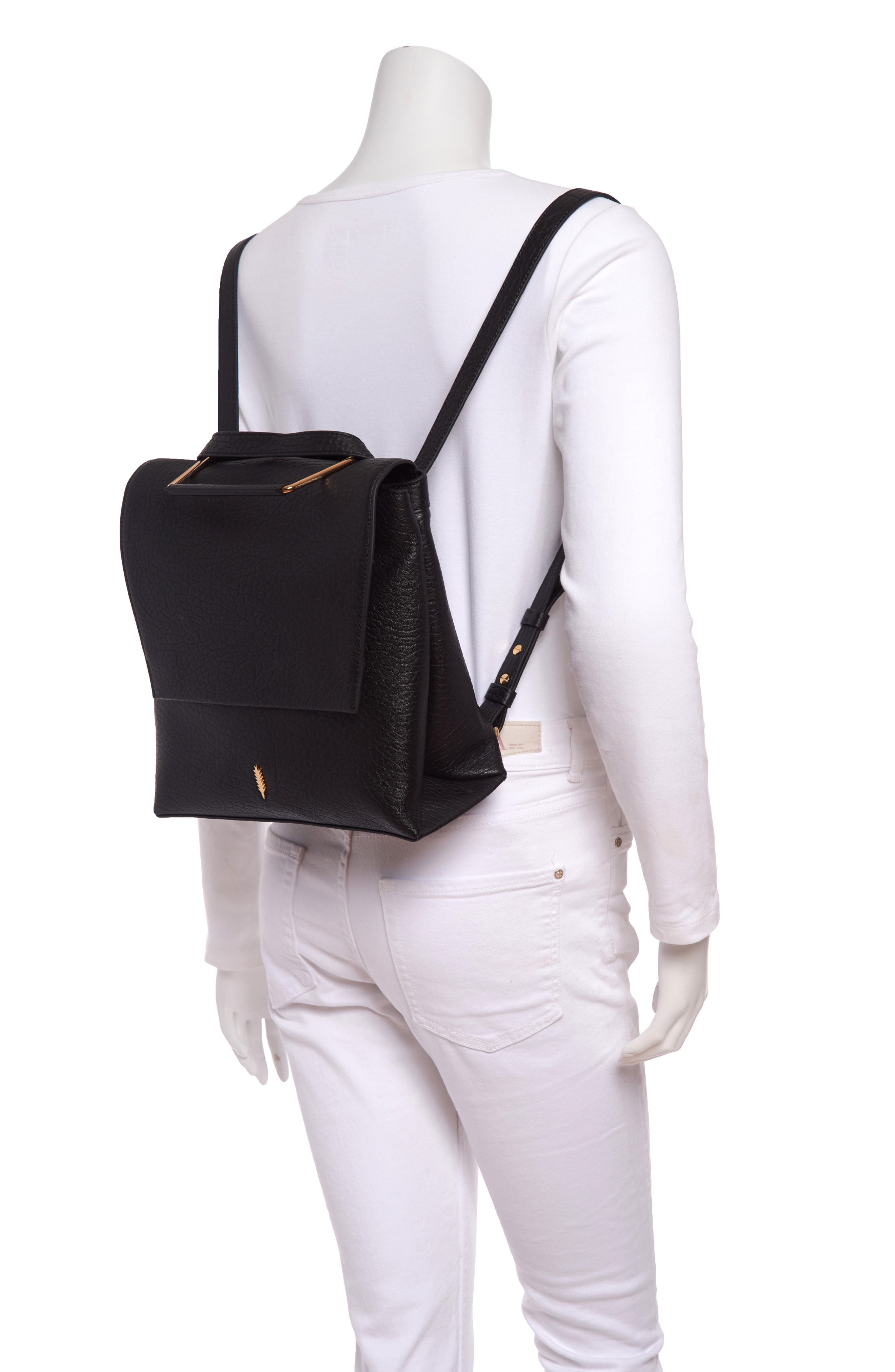 Thacker Holden Leather Convertible Backpack, Alternate, color, 