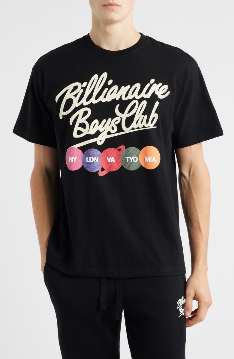 Billionaire Boys Club BB Align Cotton Graphic T-Shirt, Main, color, Black