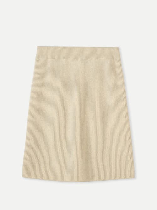 Gobi Mongolian Cashmere Cashmere Mini Skirt In Off White