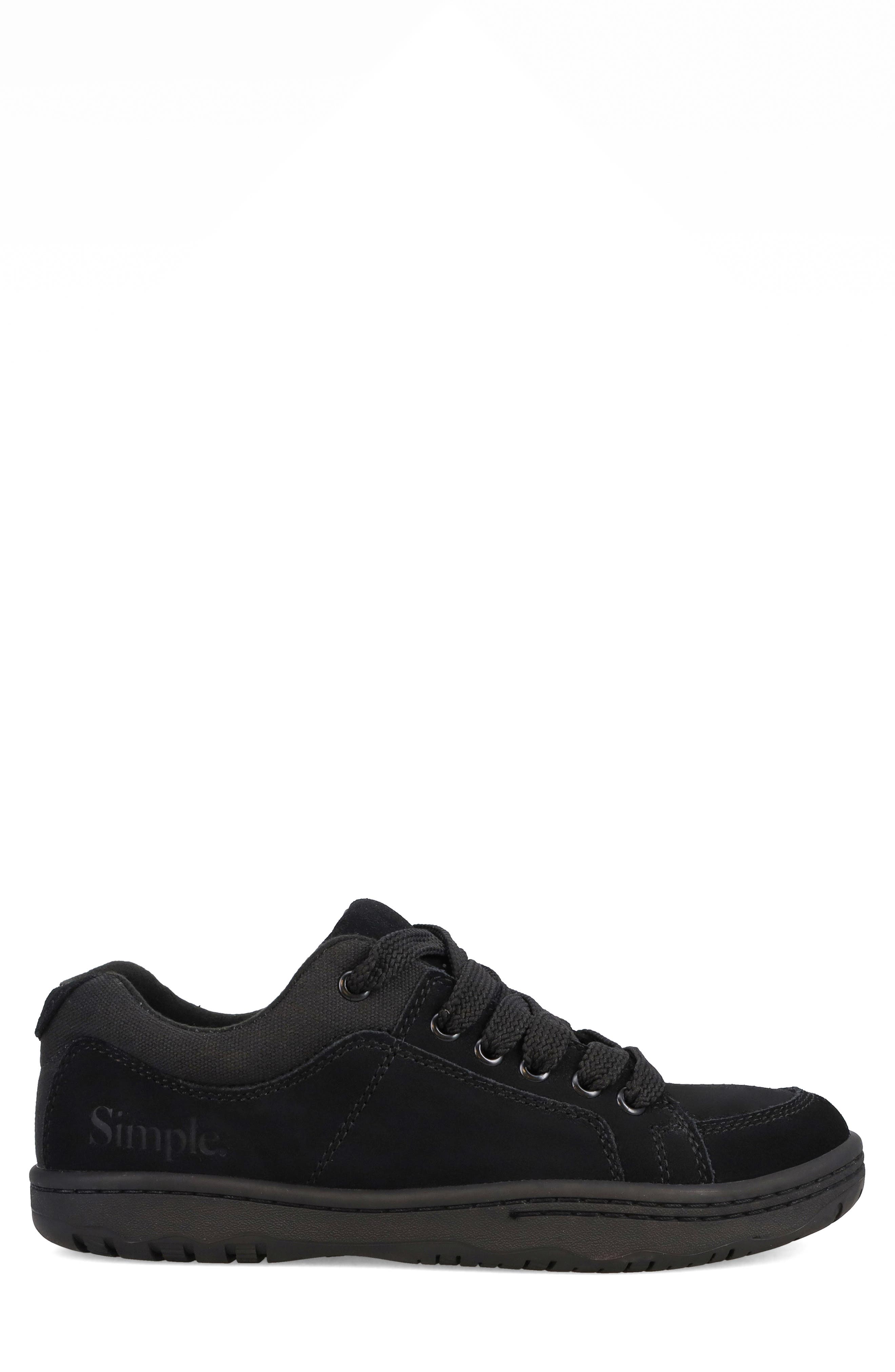 Low Top Sneaker, Alternate, color, BLACK