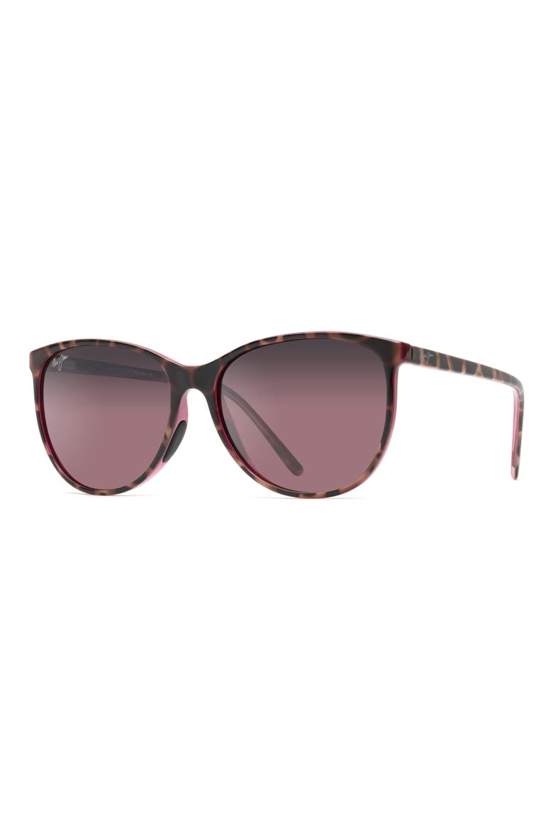 Rose Ocean 57mm Gradient Polarized Cat Eye Sunglasses, Alternate, color, MAUI ROSE