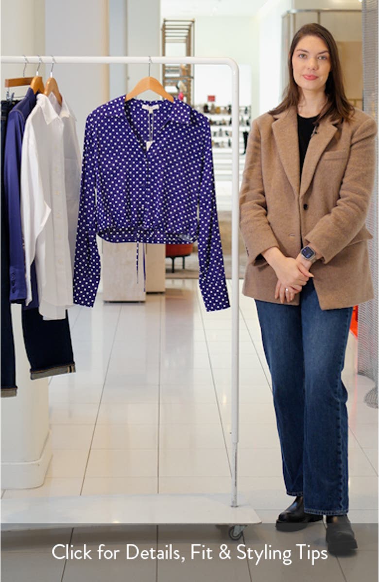 The Parker Polka Dot Long Sleeve Button-Up Shirt, sales video thumbnail