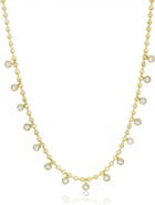 The Lovery Beaded CZ Dangle Necklace