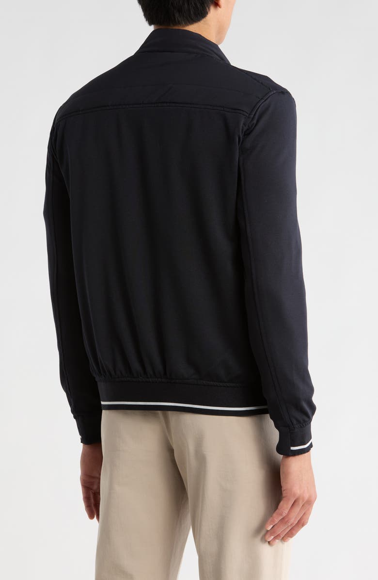 DENIM AND FLOWER Channel Quilted Jacket, Alternate, color, Navy