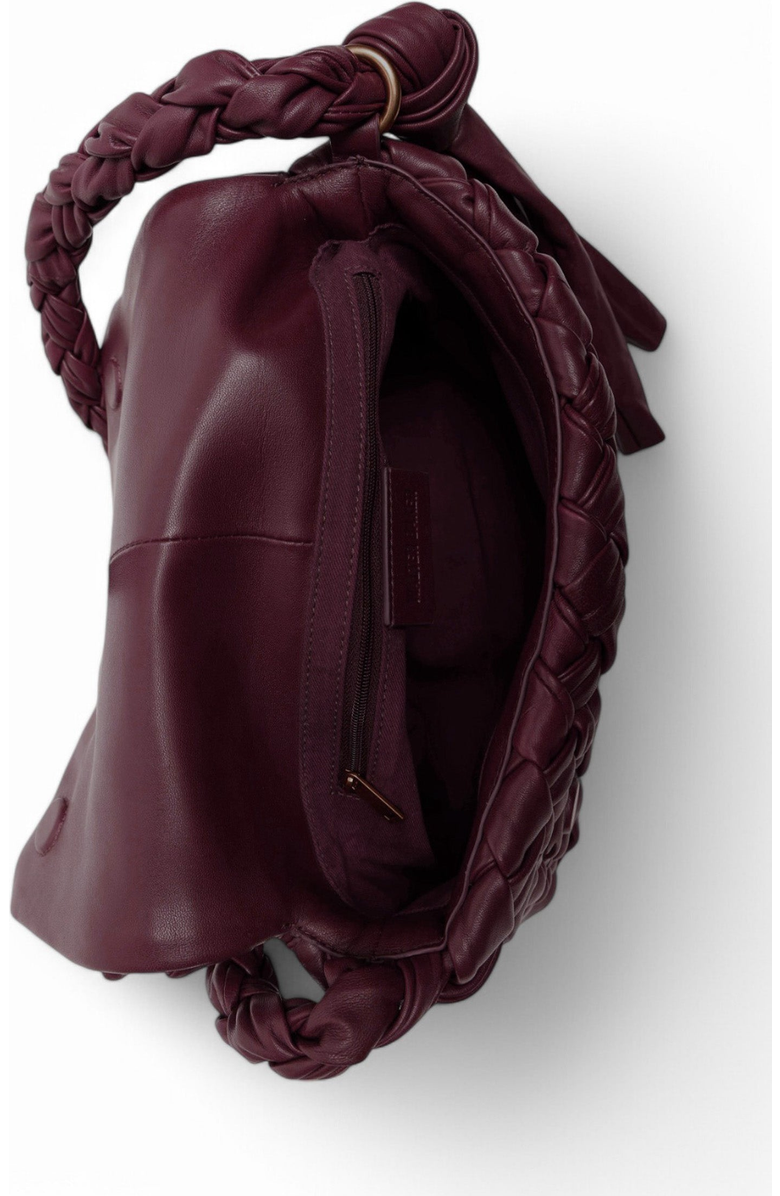 Walter Baker Halston Woven Flap Shoulder Bag, Alternate, color, Black Jam