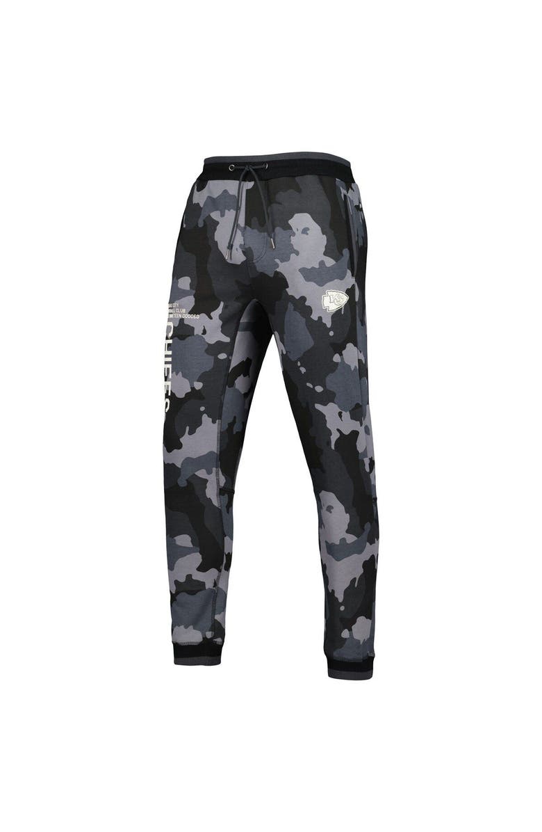 THE WILD COLLECTIVE Unisex The Wild Collective Black Kansas City Chiefs Camo Jogger Pants, Alternate, color, Black