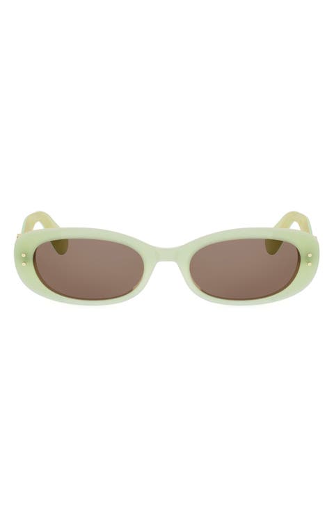 Oblique B1I 52mm Oval Sunglasses