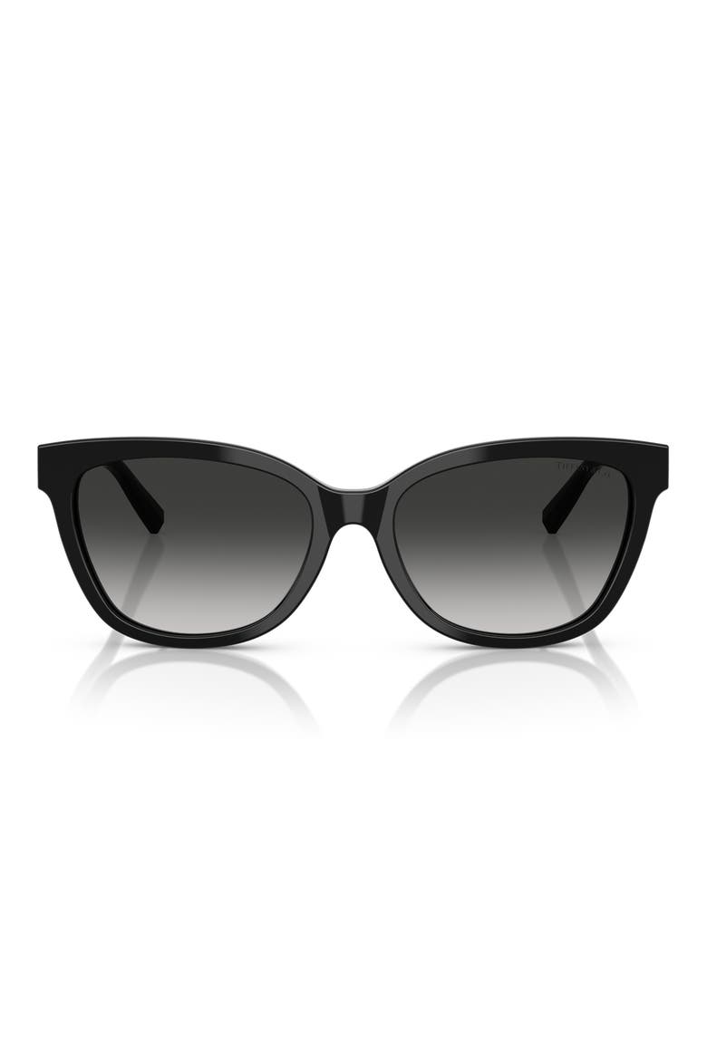 55mm Gradient Cat Eye Sunglasses, Main, color, BLACK / GREY GRADIENT