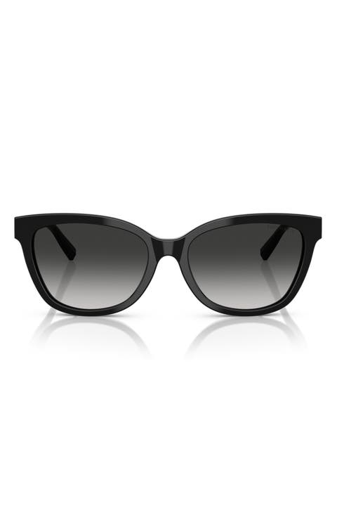 55mm Gradient Cat Eye Sunglasses