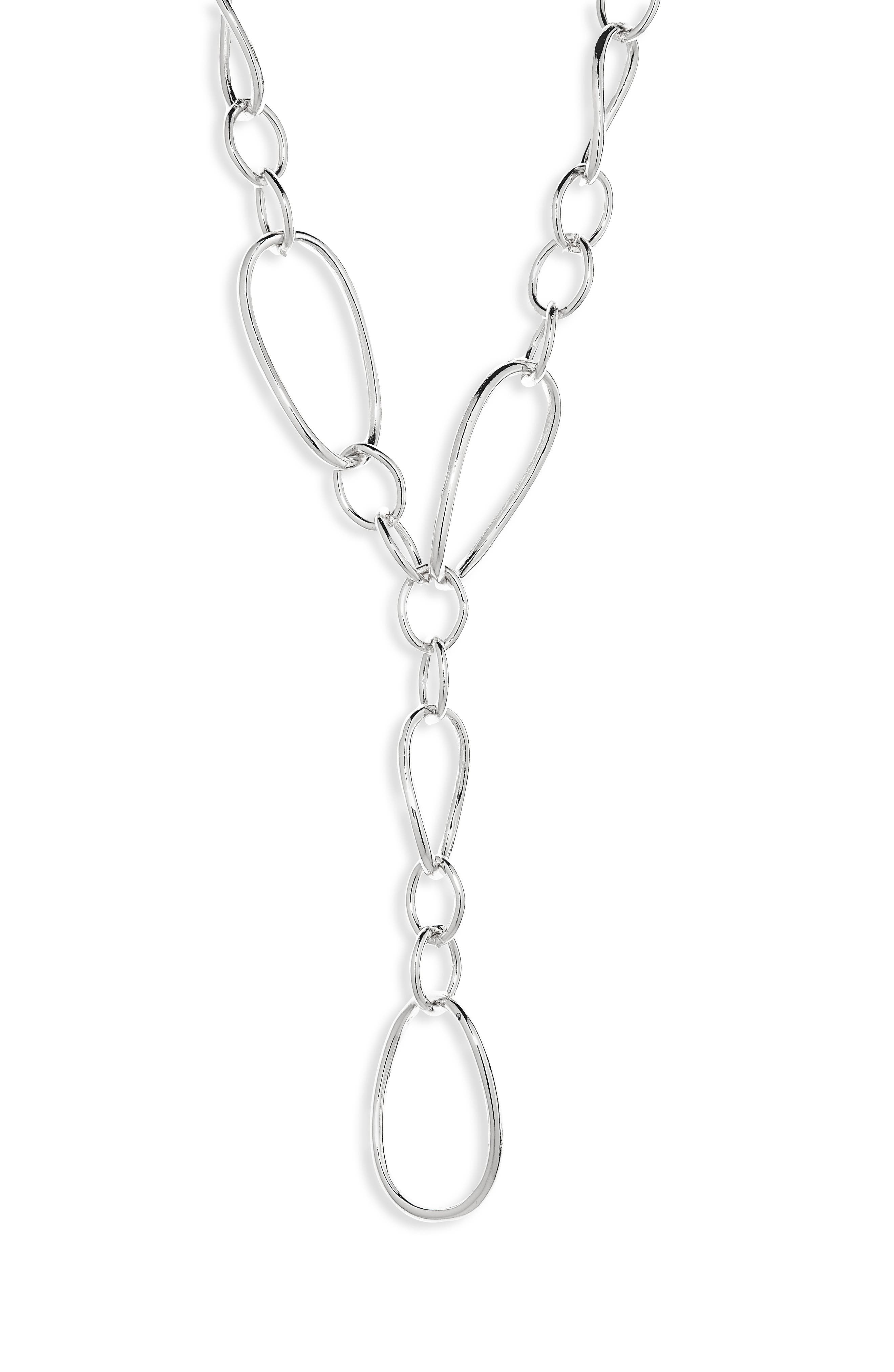 NORDSTROM RACK Mixed Link Chain Y-Necklace