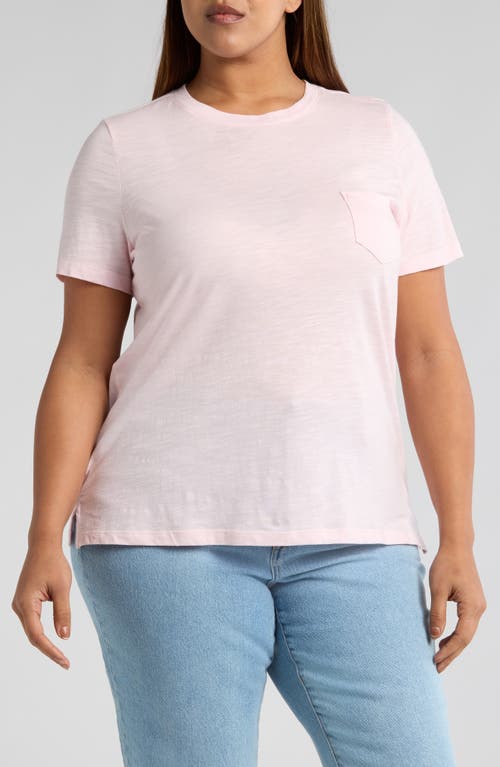 Caslonr Caslon(r) Crewneck Slub Jersey Pocket T-shirt In Pink Balm