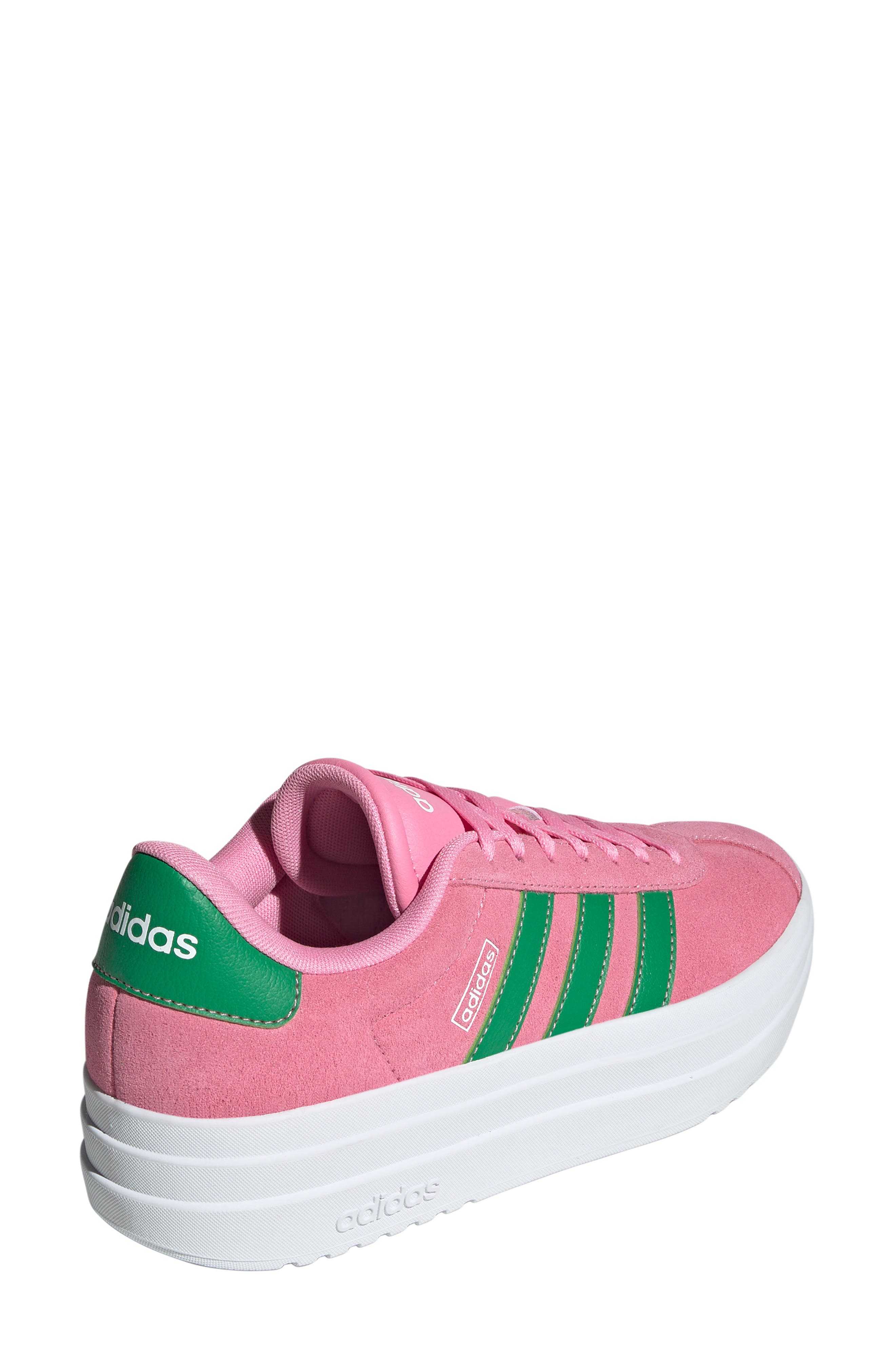 VL Court Bold Platform Sneaker, Alternate, color, BLISS PINK/ GREEN/ WHITE