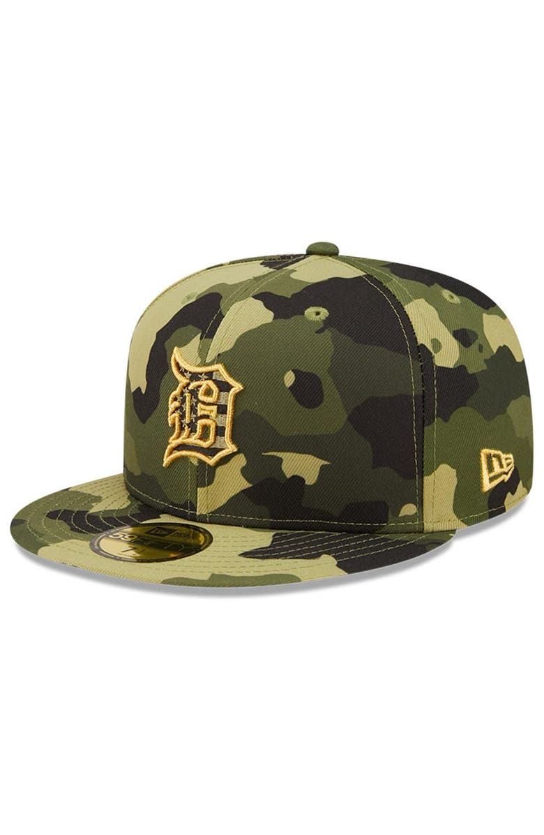 New Era Men's New Era Camo Detroit Tigers 2022 Armed Forces Day On-Field 59FIFTY Fitted Hat, Alternate, color, 