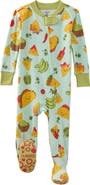 BUTTERBLU Cruz One-Piece Organic Cotton Footie Pajamas