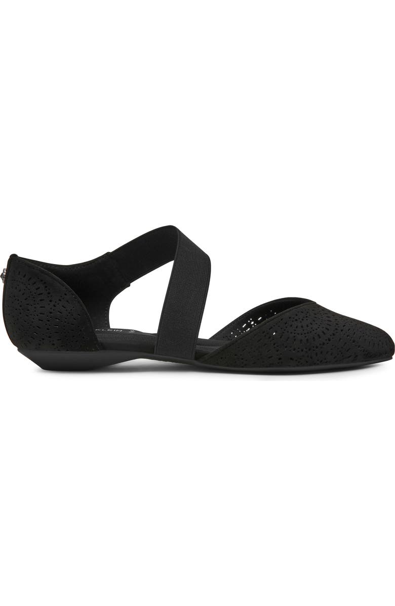 Anne Klein Orsolo Mary Jane Flat, Alternate, color, Black Microsuede