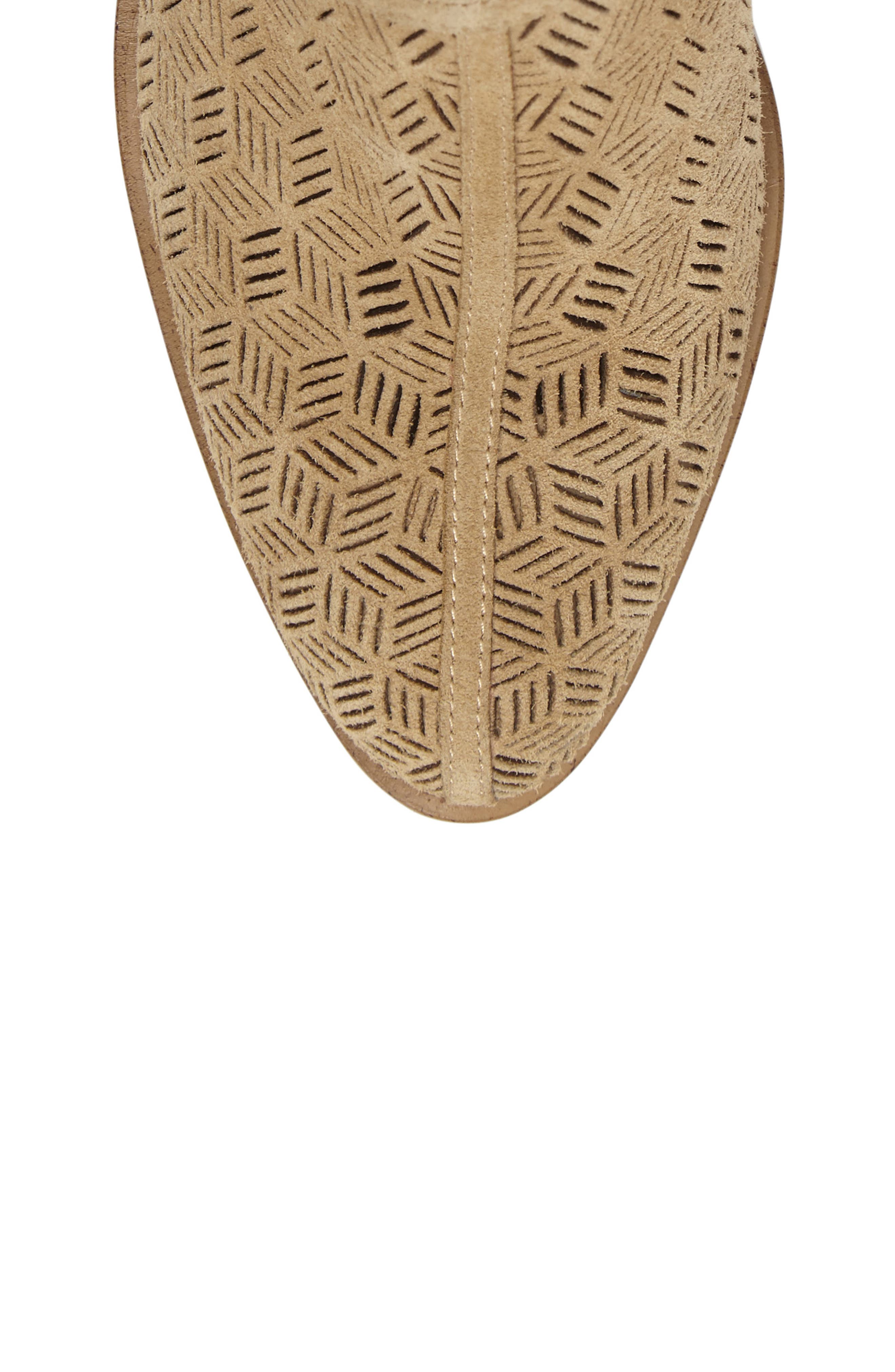 Iddah Perforated Cutaway Bootie, Alternate, color, CAPPUCCINO