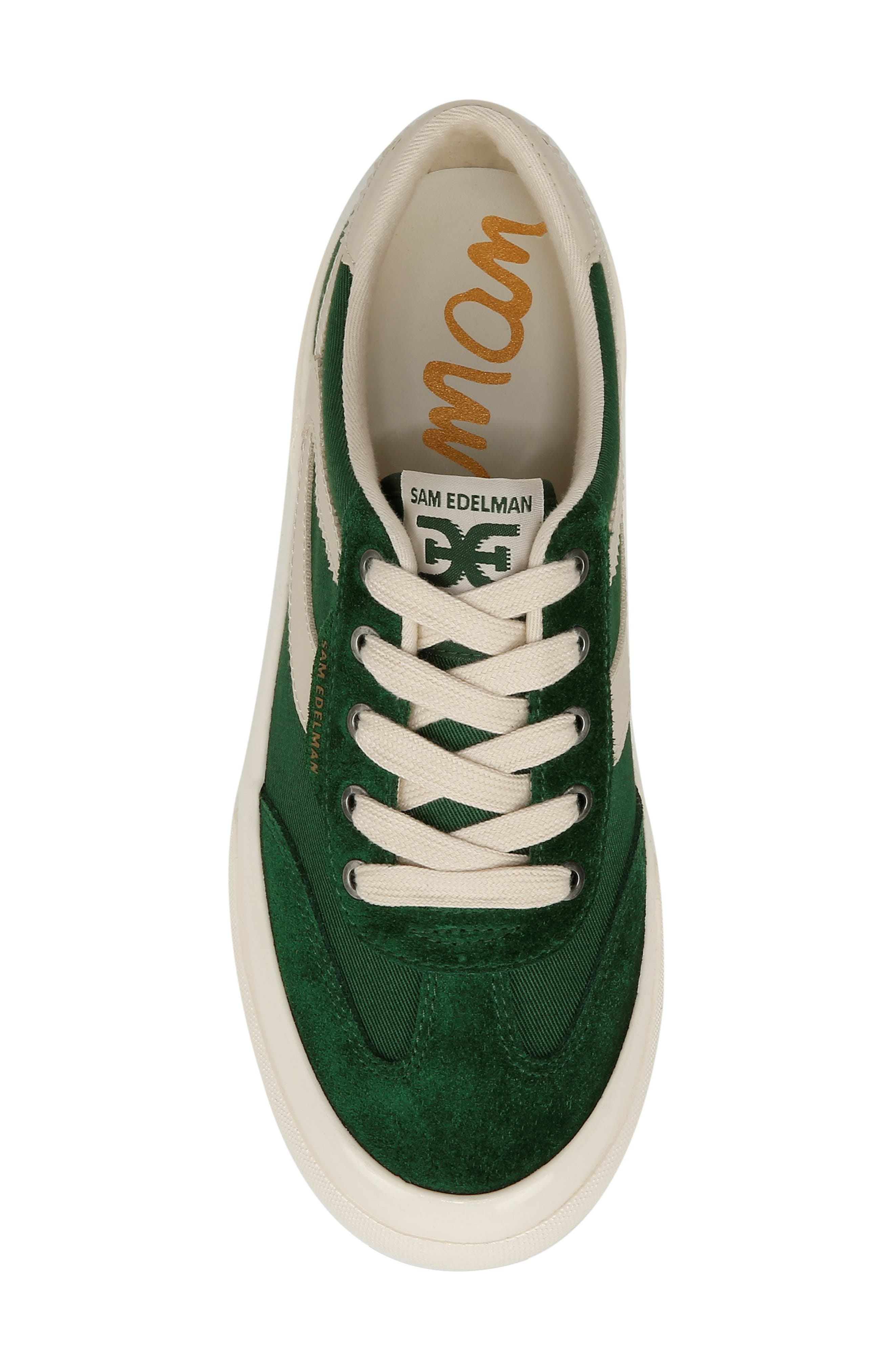 Sam Edelman Simone Platform Sneaker, Alternate, color, Bright Pine/ Antique White