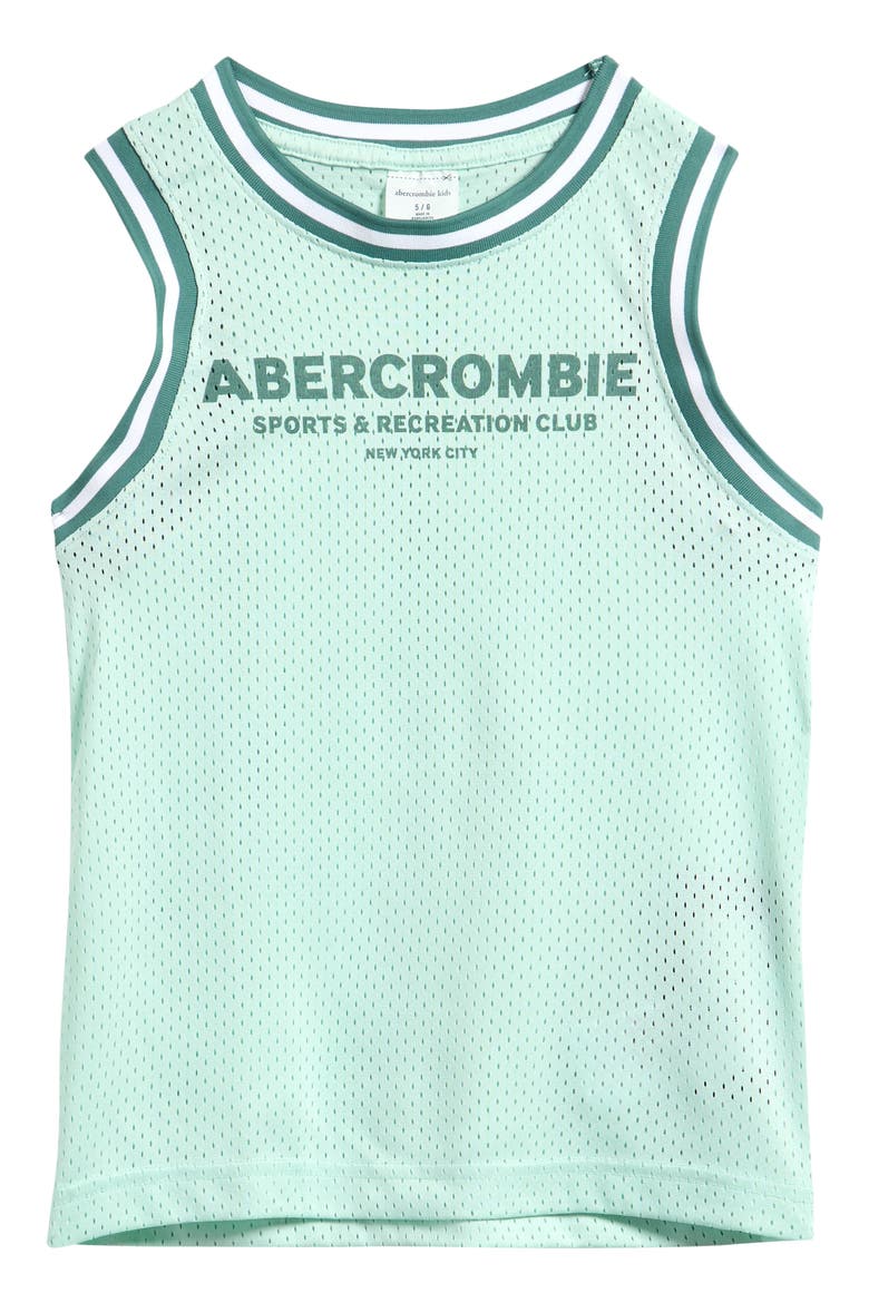 Kids' Mesh Tank, Main, color, DUSTY AQUA