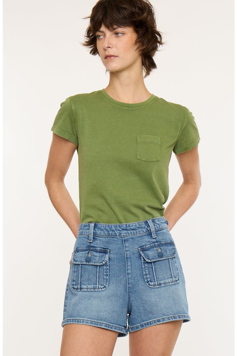 Sharon High Rise Shorts, Main, color, Medium Wash