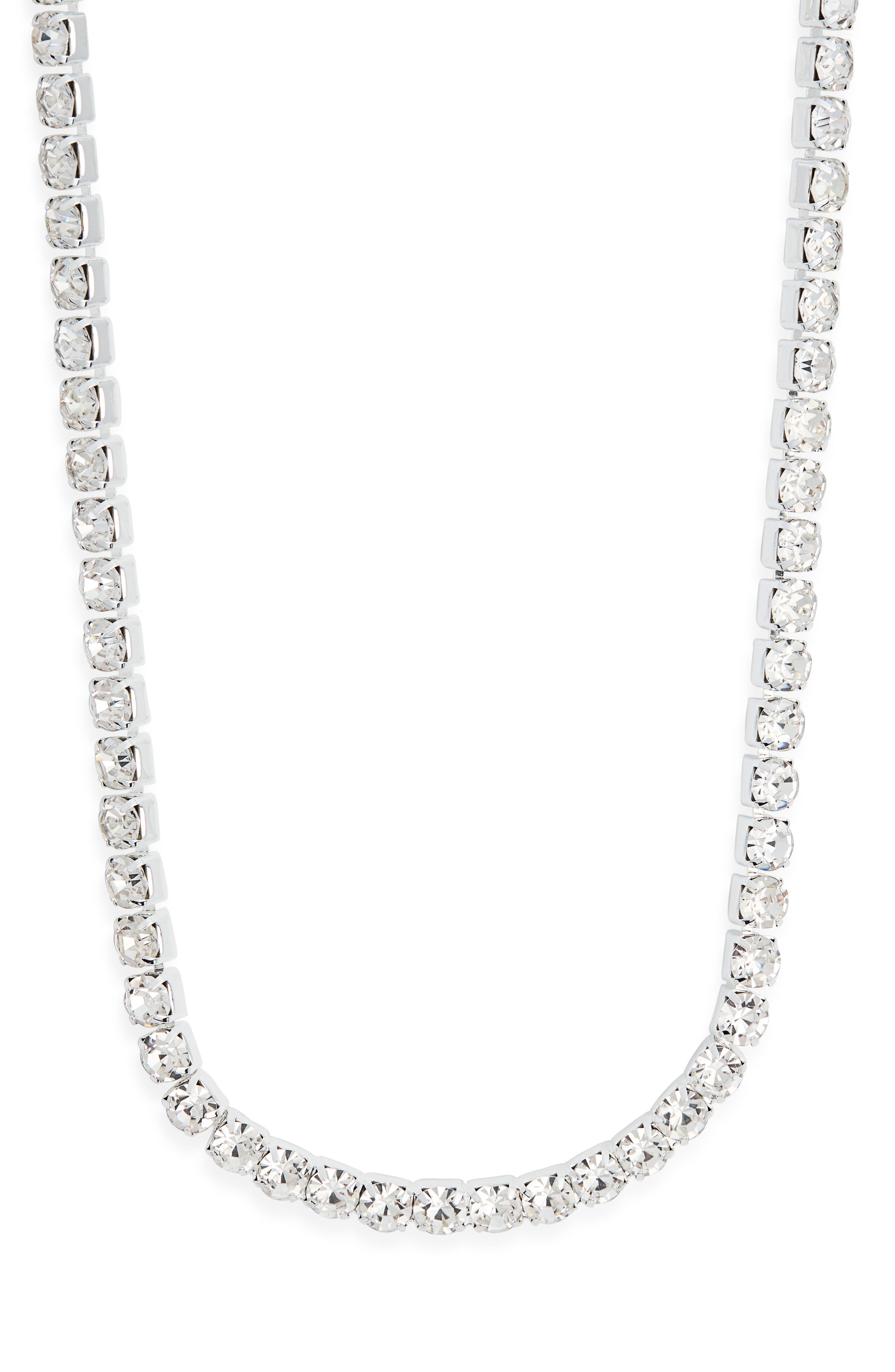 Tasha Round Crystal Tennis Necklace