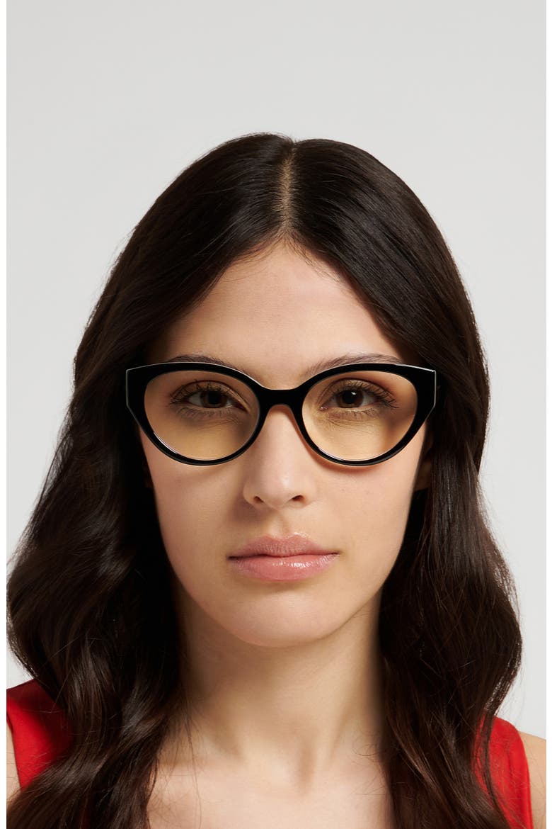 53mm Reading Glasses, Alternate, color, BLACK/ BLUE AS