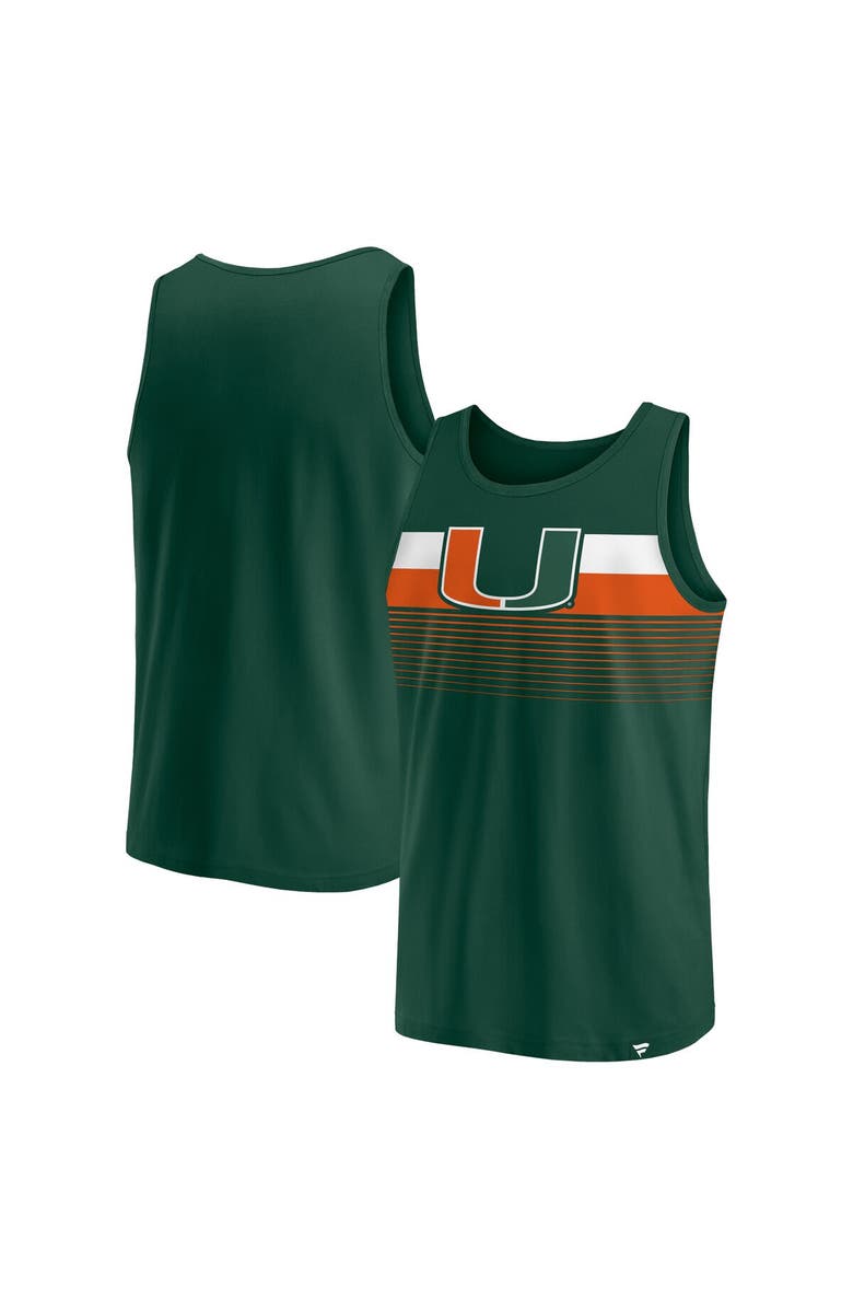 FANATICS Men's Fanatics Branded Green Miami Hurricanes Wild Game Tank Top, Alternate, color, 