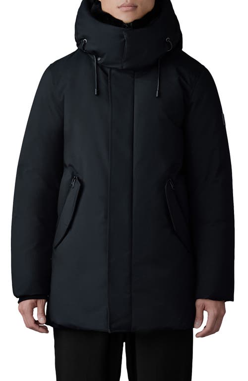 Mackage Sullivan Water Repellent 800 Fill Power Down Parka With Removable Bib In Black