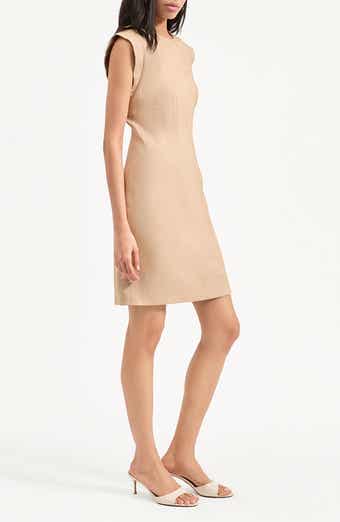 Veronica Beard Rosedale Cap Sleeve Linen Blend Sheath Dress