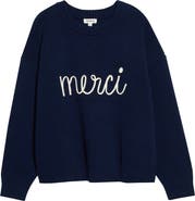 SUGARLIPS Merci Drop Shoulder Crewneck Sweater