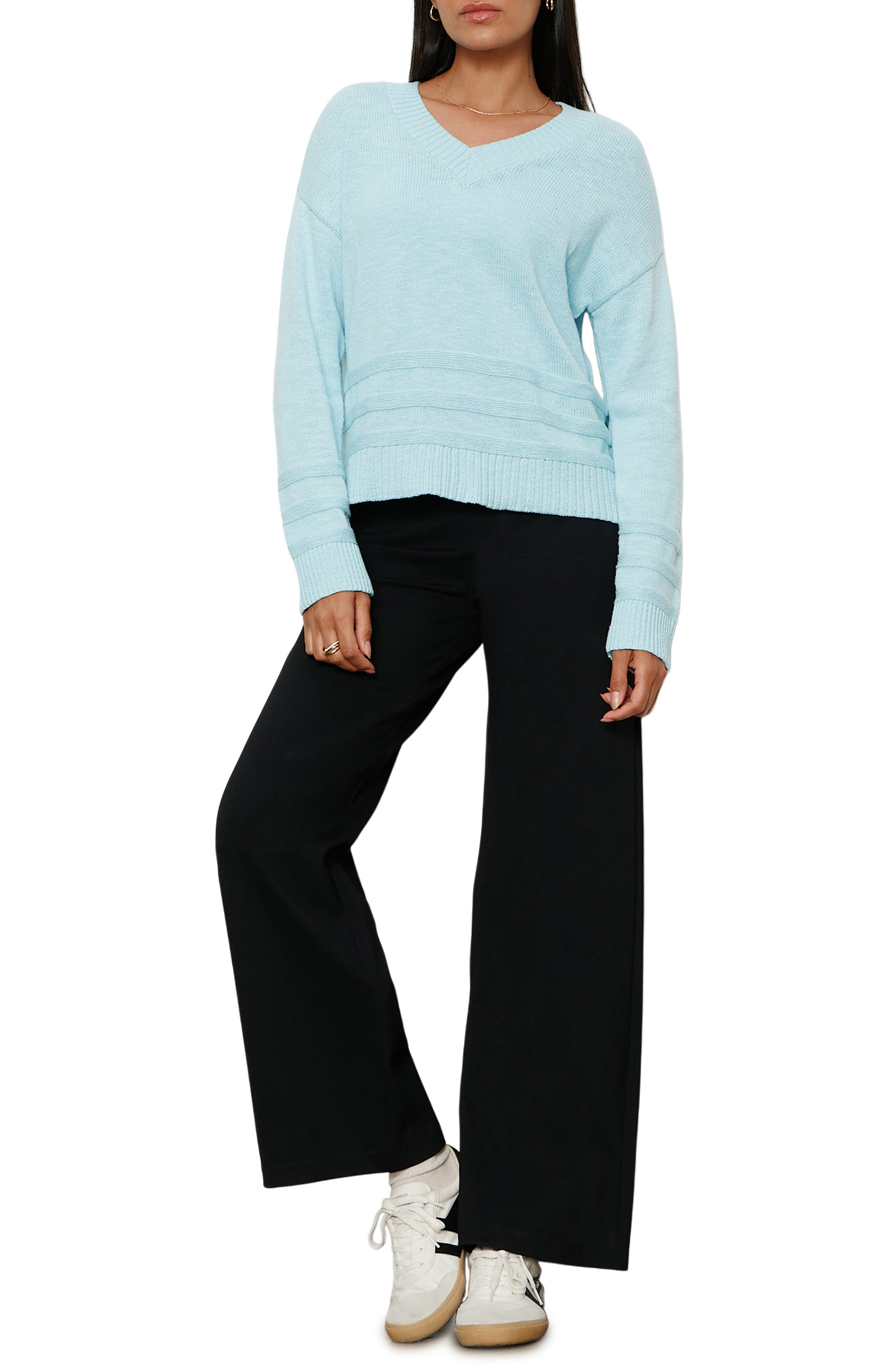 V-Neck Cotton Sweater - image 2