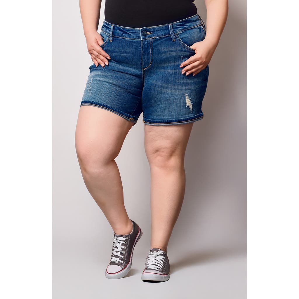 Slink Jeans Denim Shorts In Blue