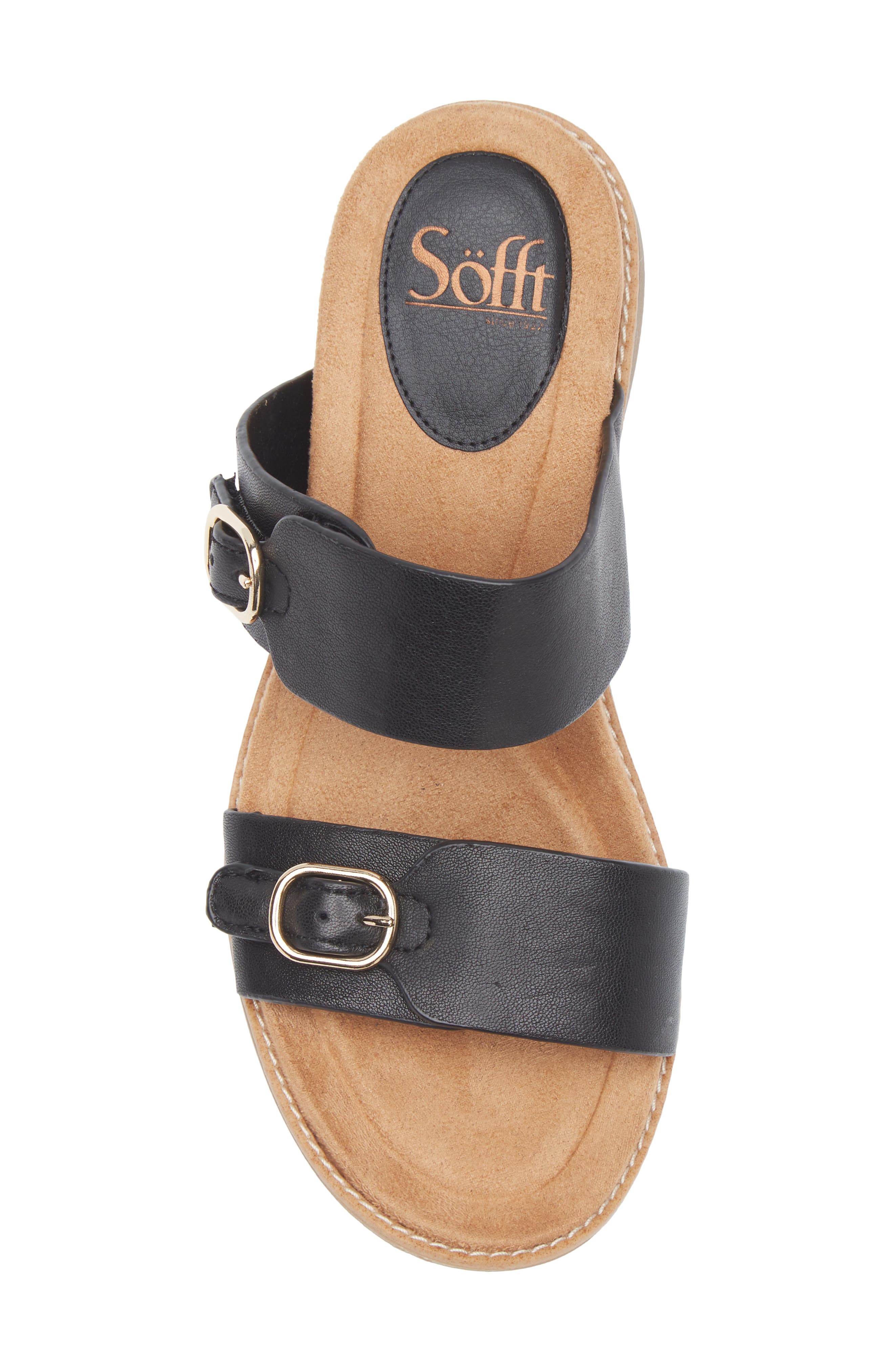 Söfft Bernise Slide Sandal, Alternate, color, Black