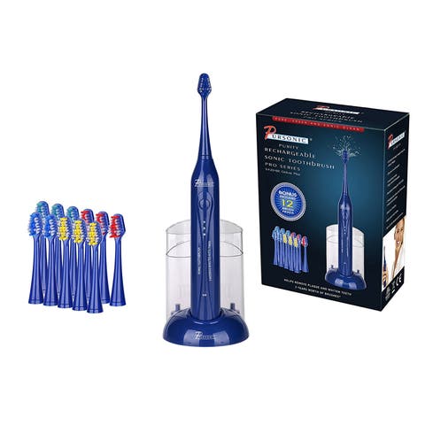 15-Piece Electric Sonic Toothbrush in Blue