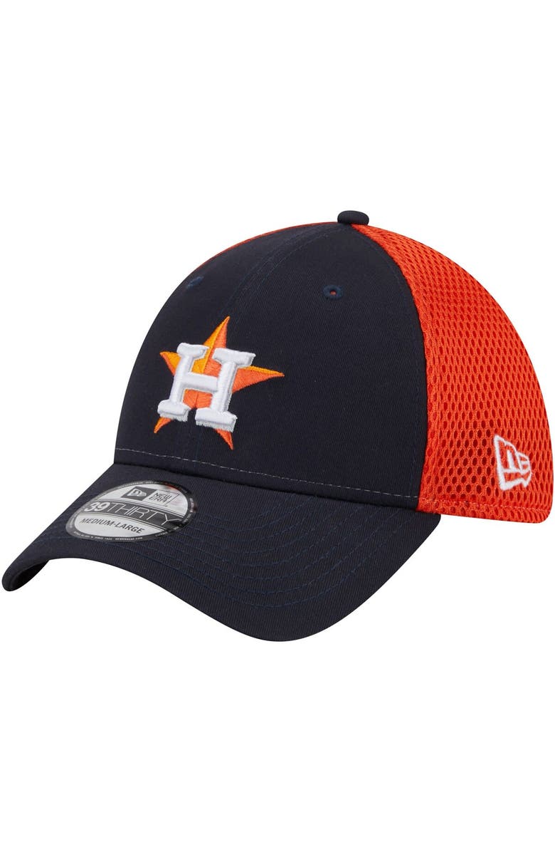 New Era Men's New Era Navy Houston Astros Team Neo 39THIRTY Flex Hat, Alternate, color, Navy