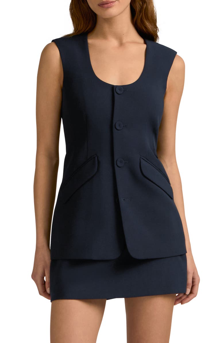 Favorite Daughter The Diana Vest, Main, color, Navy