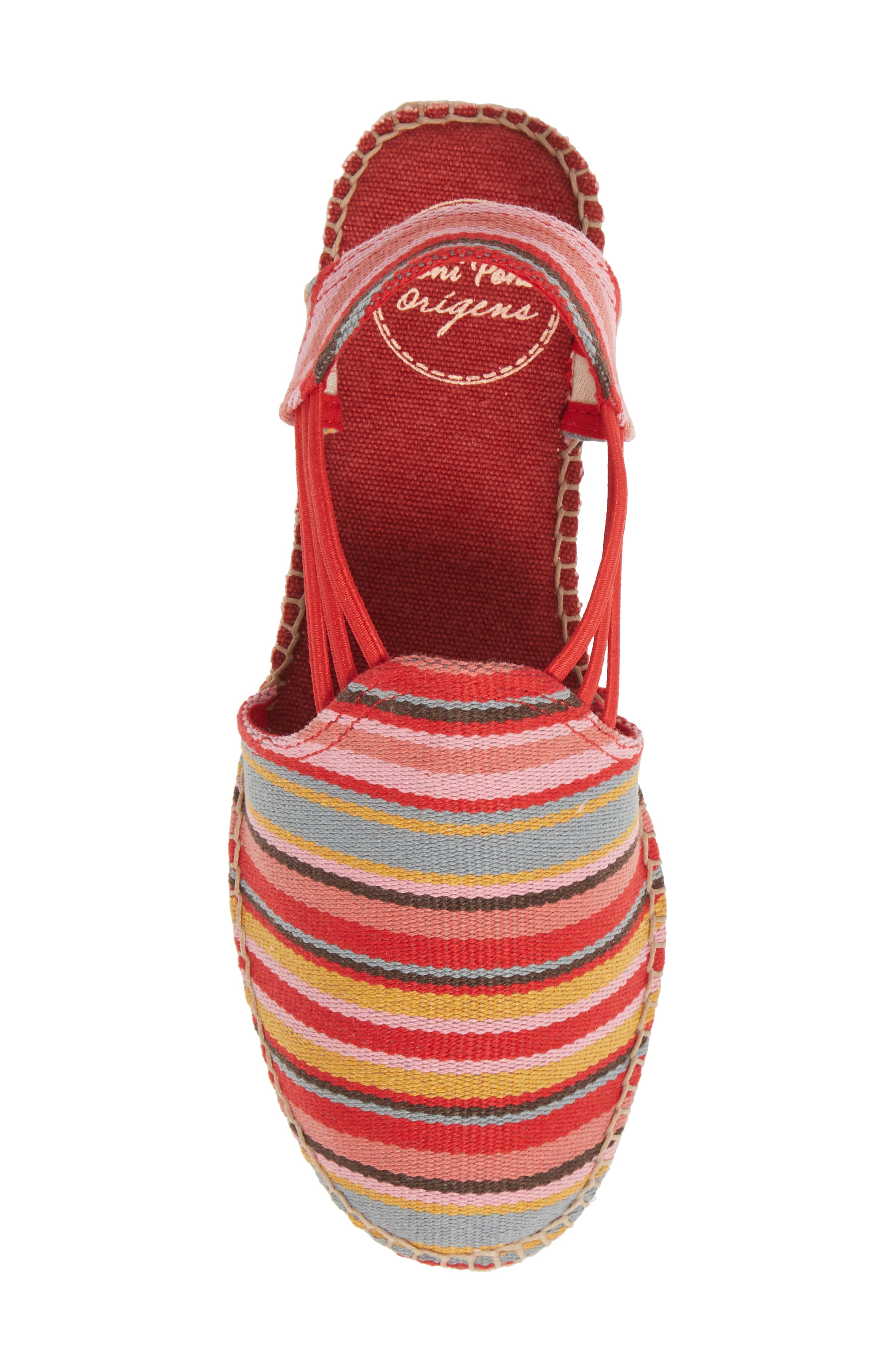 Toni Pons Norma Wedge Espadrille Sandal, Alternate, color, Red Canvas