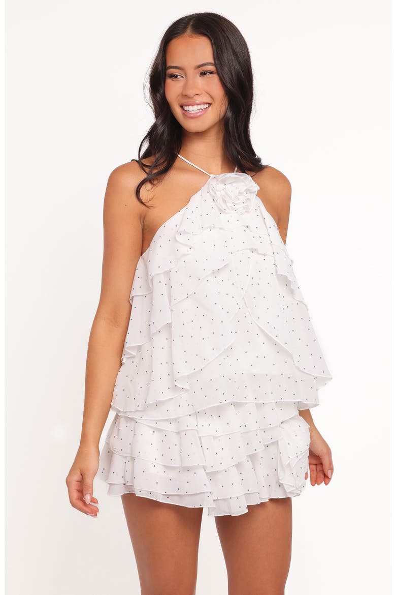 Kit Ruffled Skort Set, Alternate, color, WHITE POLKA DOT