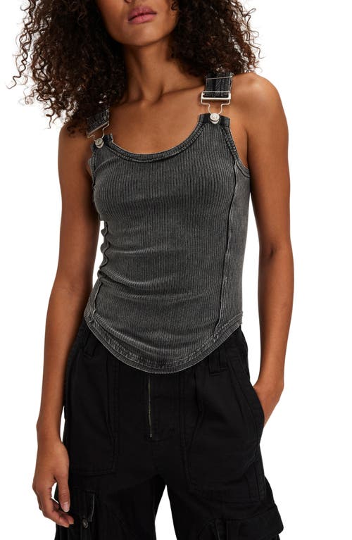 Free People Jamie Buckle Tank In Black
