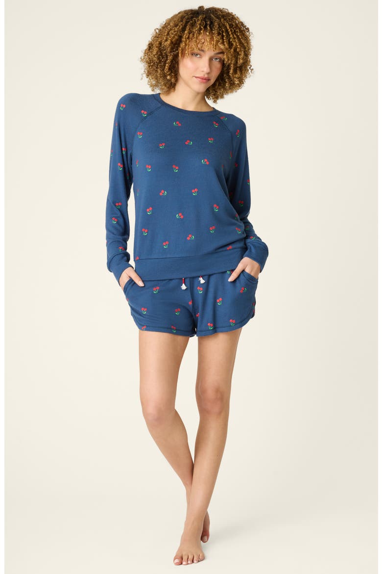 Star Spangled Summer Pajama Top, Alternate, color, TRUE NAVY