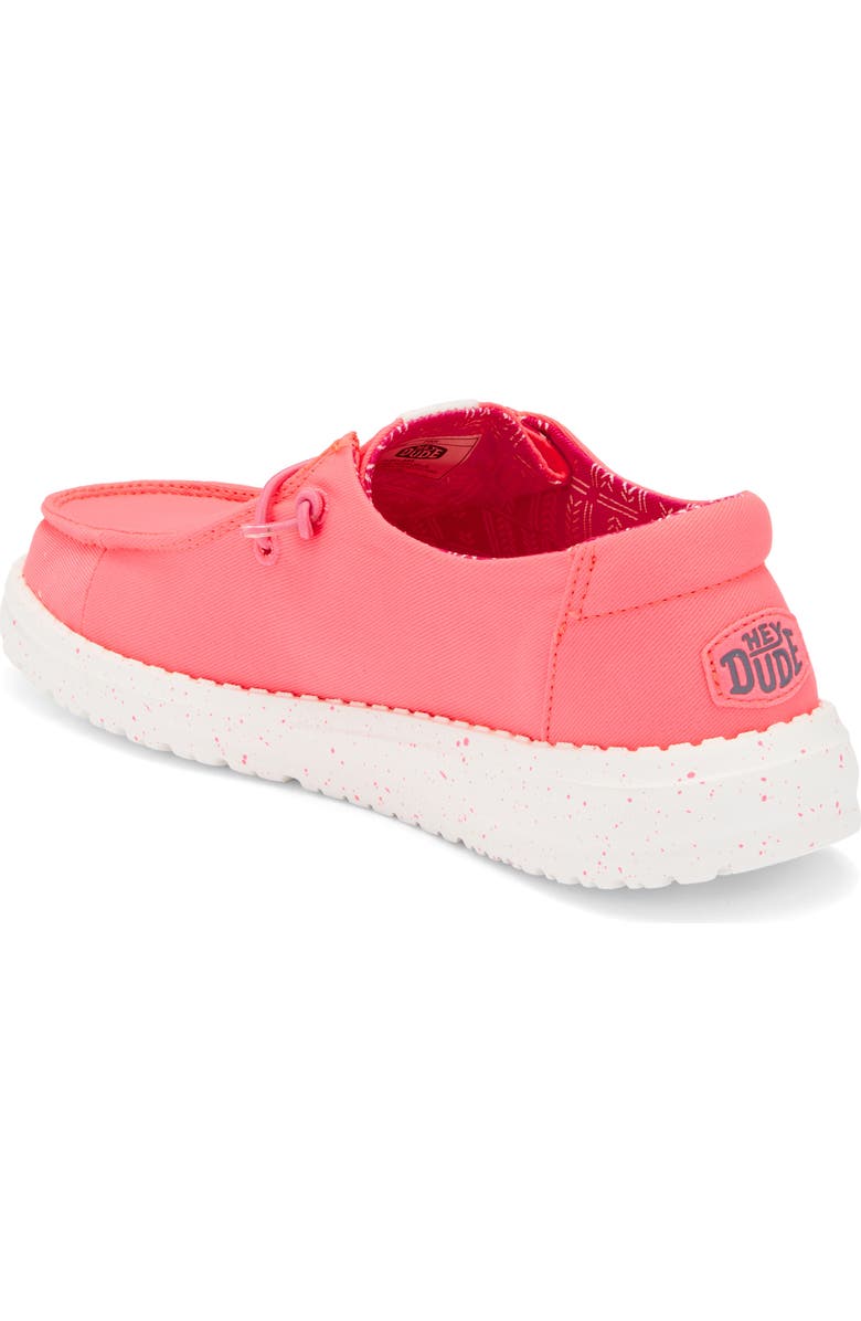 Hey Dude Kids' Wendy Washed Canvas Sneaker, Alternate, color, Pink