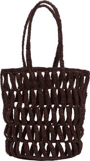 Vitamin A® Salinas Raffia Bucket Bag
