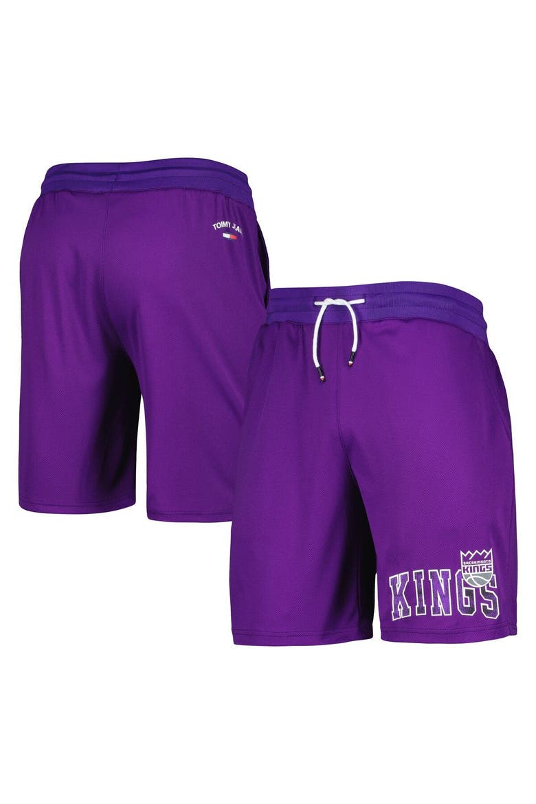 Men's Tommy Jeans Purple Sacramento Kings Mike Mesh Basketball Shorts, Main, color, Purple
