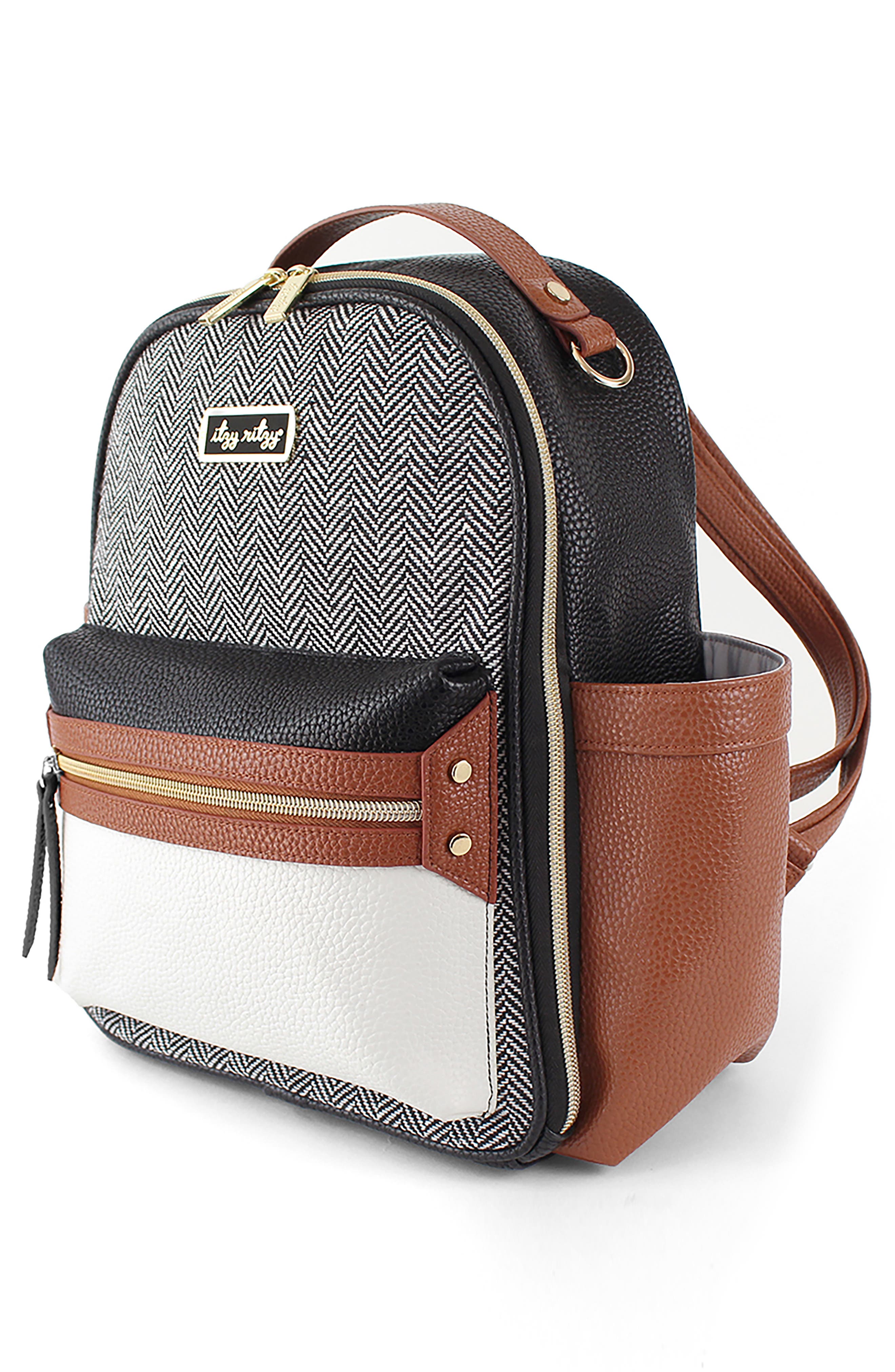 Itzy Ritzy Mixed Media Mini Diaper Backpack, Alternate, color, 