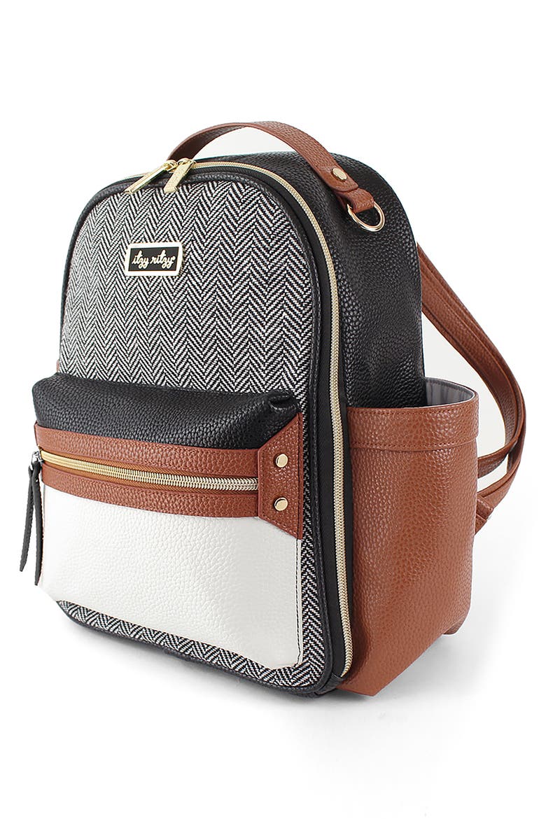 Mixed Media Mini Diaper Backpack, Alternate, color, MULTI