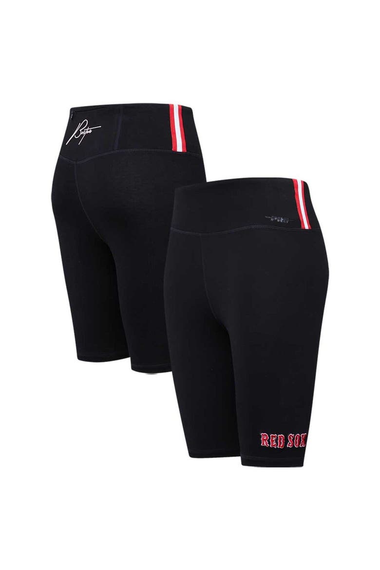 Women's Pro Standard Black Boston Red Sox City Scape Bike Shorts, Main, color, Black