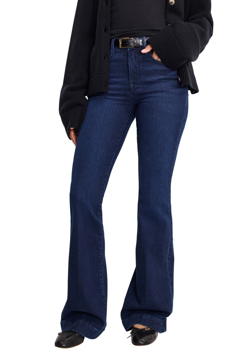 Good Legs High Waist Flare Jeans, Main, color, INDIGO1150