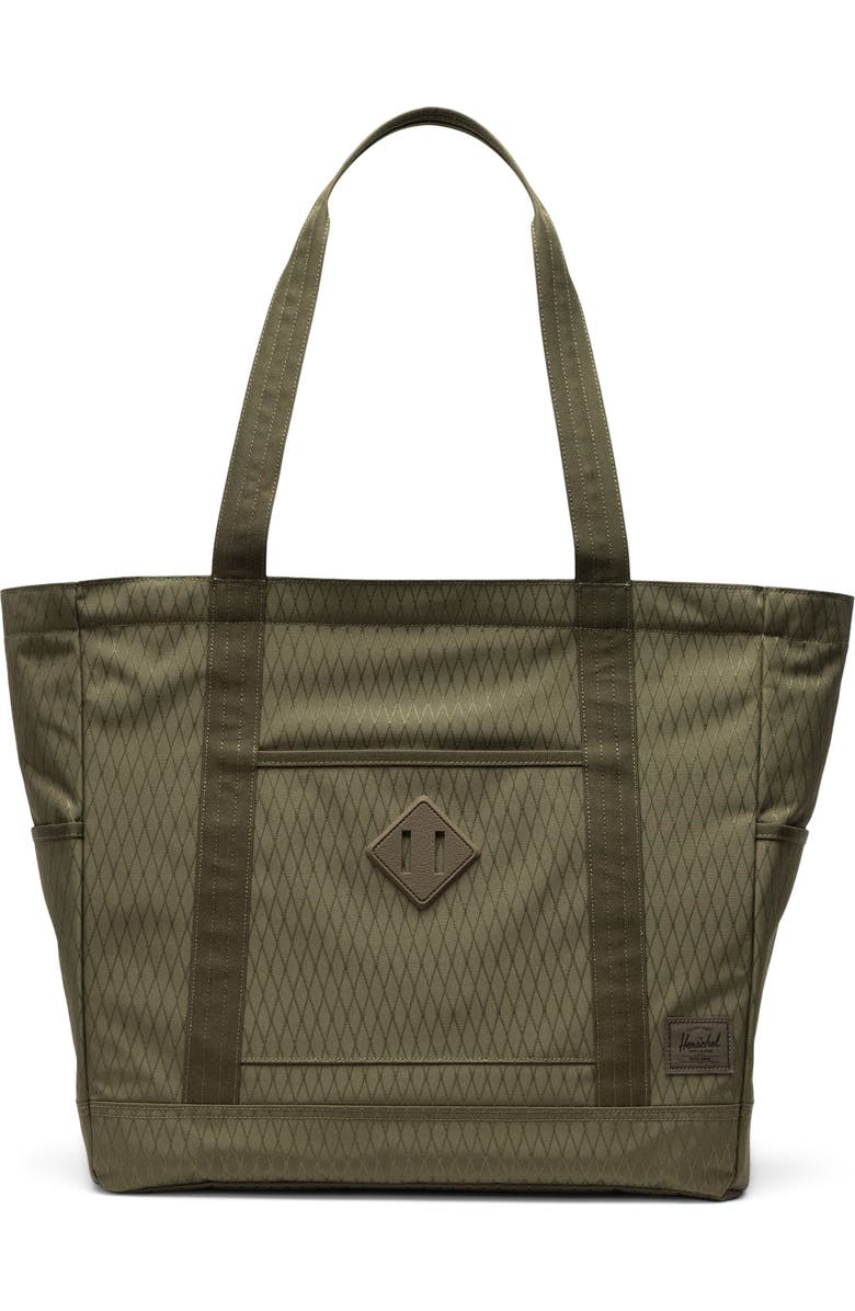 Herschel Supply Co. Heritage Tote, Main, color, Ivy Green Diamond